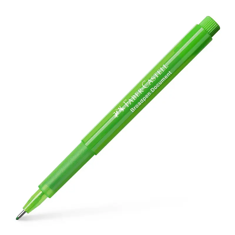 Faber-Castell 1554 Broadpen Açık Yeşil x 10 Lu Kutu