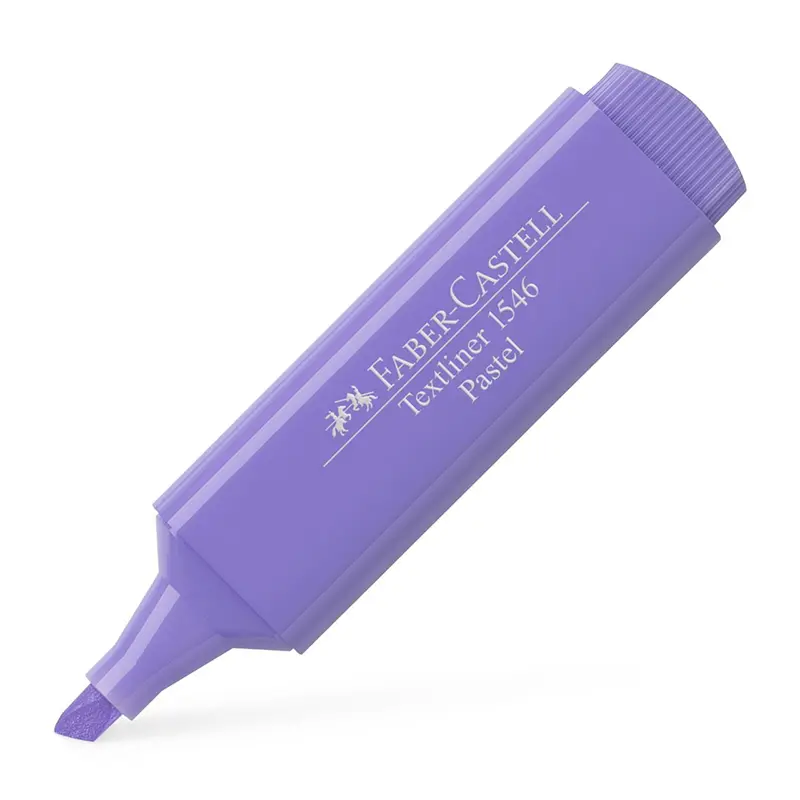 Faber-Castell 1546 Pastel Fosforlu Kalem Lila x 10 Lu Kutu