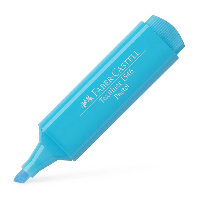 Faber-Castell 1546 Pastel Fosforlu Kalem Soluk Mavi x 10 Lu Kutu
