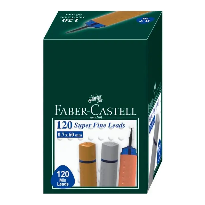 Faber Castell Grip Kurşun Kalem Ucu (Min) 60mm 2B 120 Li Tüp Rose 0.7mm x 12 Li Paket