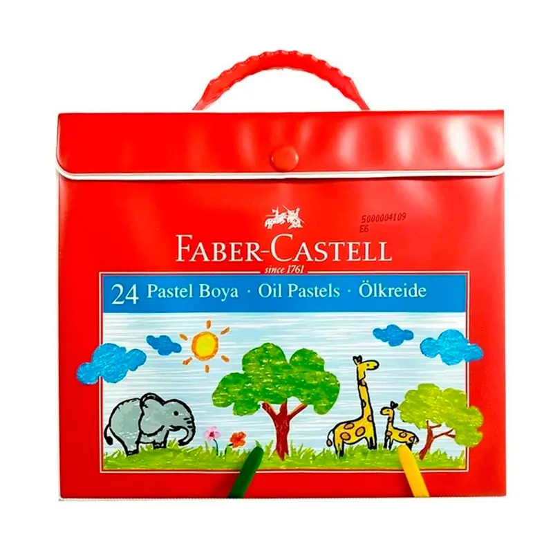 Faber-Castell Pastel Boya Plastik Çantalı 24 Renk