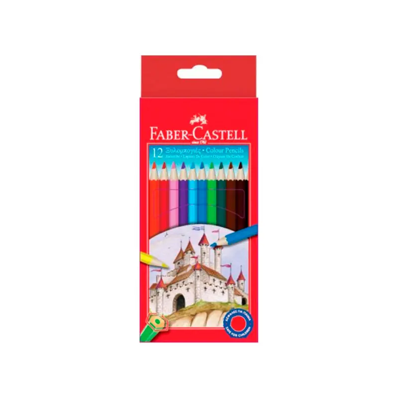 Faber-Castell Karton Kutu Tam Boy Kuruboya 12 Renk