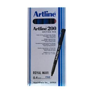Artline 200N Fine Keçe Uçlu Yazı Kalemi 0.4 mm Royal Mavi 12 Li Kutu