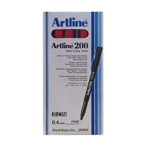 Artline 200N Fine Keçe Uçlu Yazı Kalemi 0.4 mm Kırmızı 12 Li Kutu