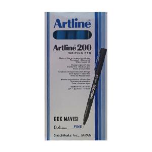 Artline 200N Fine Keçe Uçlu Yazı Kalemi 0.4 mm Gök Mavisi 12 Li Kutu