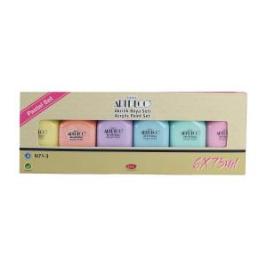 Artdeco AS2 Akrilik Boya Pastel Renkler 6 x 75ml Set