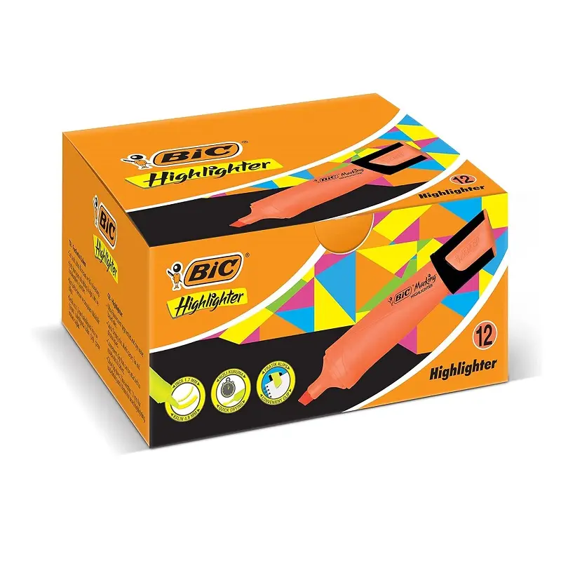 Bic Flat Marking Highlighter Fosforlu Kalem Turuncu 12 Li Kutu