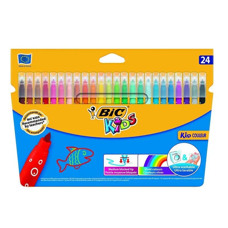 Bic Kids Couleur Yıkanabilir Keçeli Boya Kalemi 24 Renk