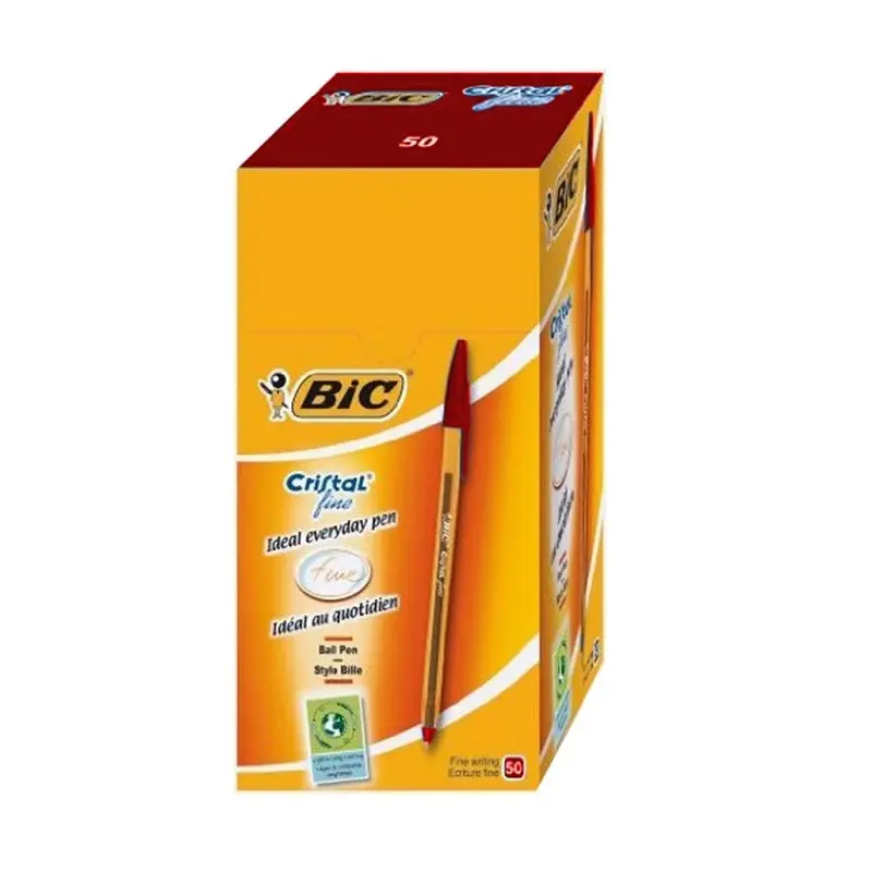 Bic Cristal Original Fine Tükenmez Kalem 0.8mm Kırmızı 50 Li Kutu
