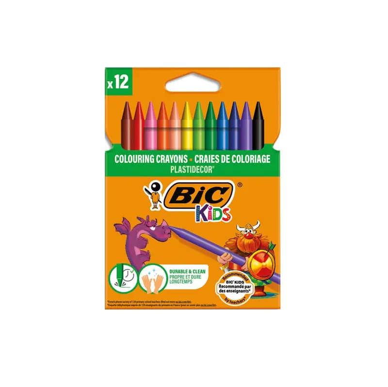Bic Kids Plastidecor Silinebilir Pastel Boya 12 Renk