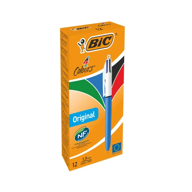Bic Fonksiyonlu Tükenmez Kalem 1.0mm 4 Renk 12 Li Kutu