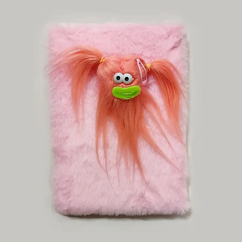 Taros 8513 Unick Color Saçlı Monster Peluş Defter 160 Sayfa Çizgili A5