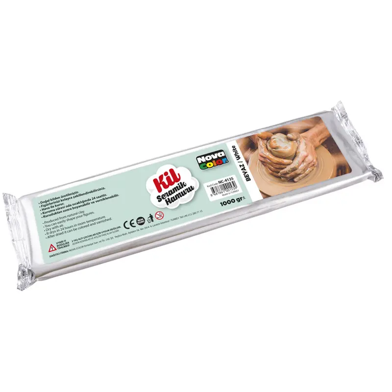 Nova Color Seramik Hamuru 1000 Gr. Beyaz