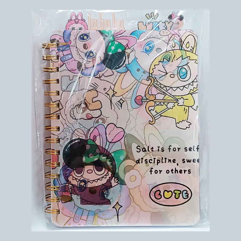 Misyon Labubu Spiralil 3D Ayraçlı Defter A5