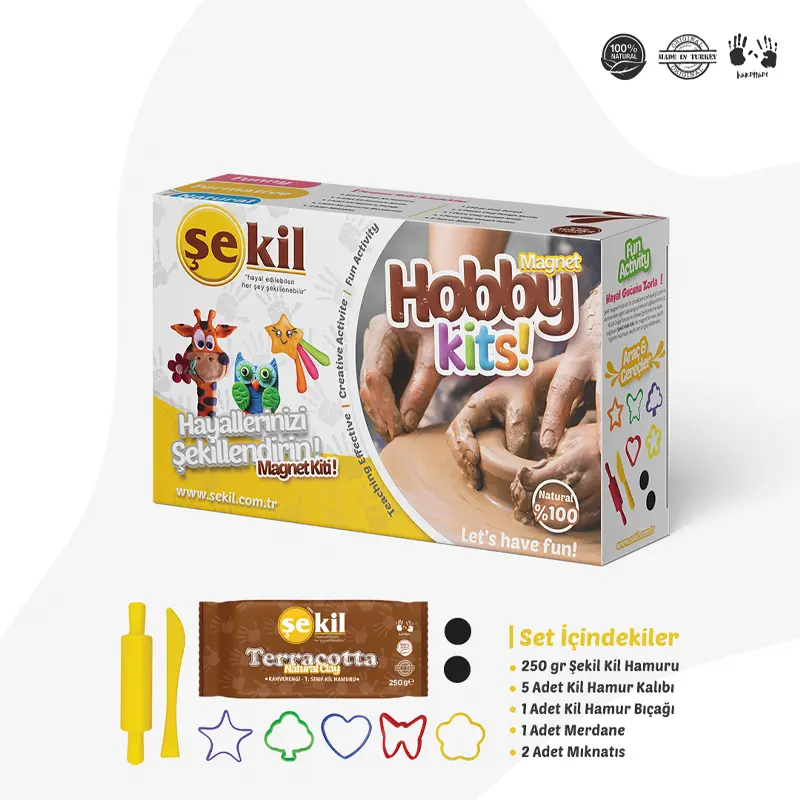 Şekil Seramik Kil Magnet Hobi Seti