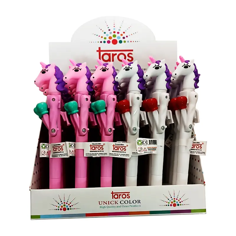 Taros Unick Color 8108 Boksör Unicorn Tükenmez Kalem x 30 Lu Stand