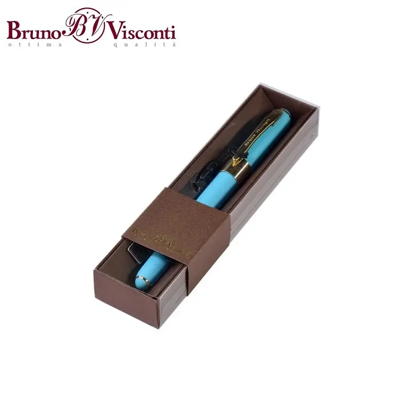 Bruno Visconti Monaco Kutulu Tükenmez Kalem Gök Mavisi Gövde 0.5mm Mavi