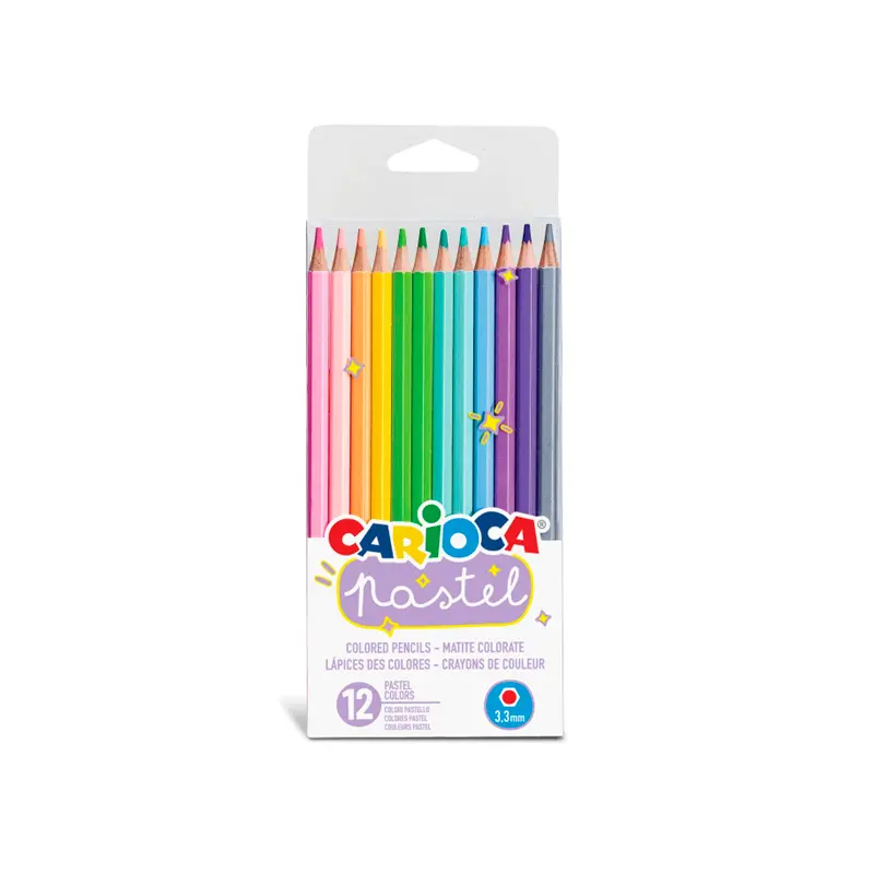 Carioca Pastel Renkler Kuru Boya 12 Renk