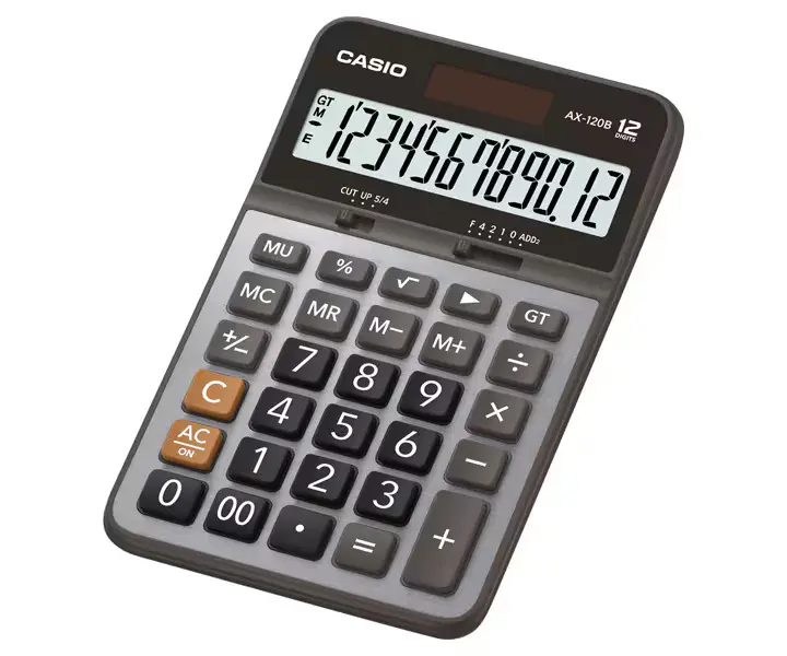 Casio AX-120B Masaüstü Pratik Hesap Makinesi 12 Hane