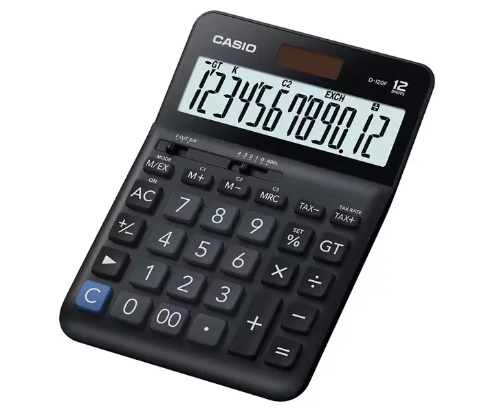 Casio D-120F Pratik Masaüstü Hesap Makinesi 12 Hane