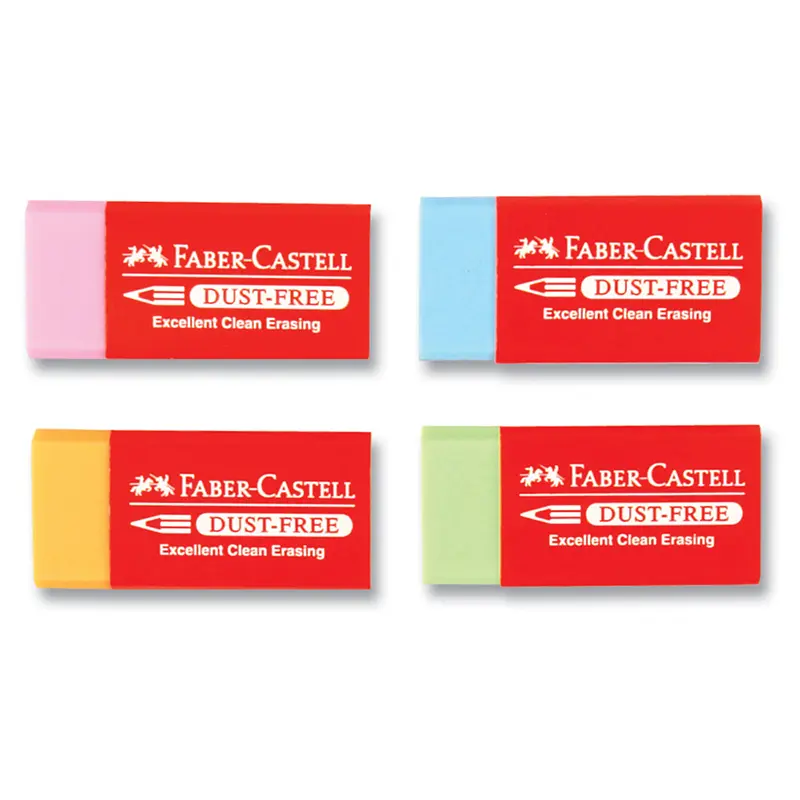 Faber-Castell 187125 Dust-Free Renkli Silgi x 24 Lü Paket