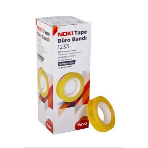 Noki Tape 1233 Büro Bandı 12 mm x 33 metre 12'li Paket