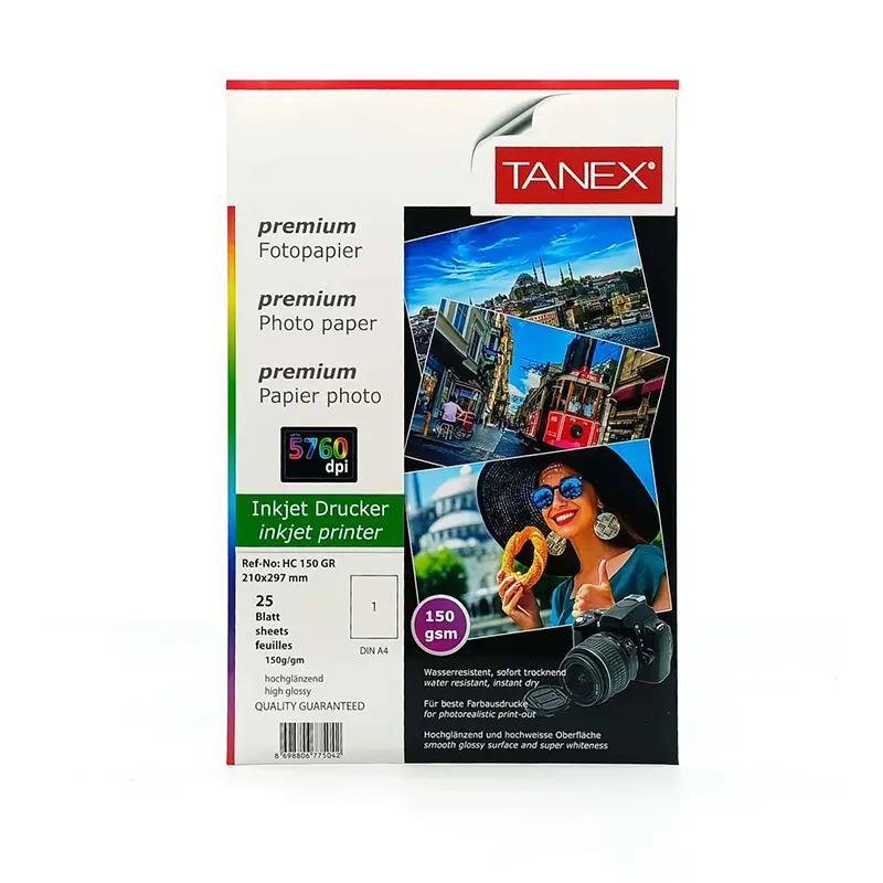 Taneks Fotoğraf Kağıdı 150 Gr. A4 (210mmx297mm) 25 Li Paket
