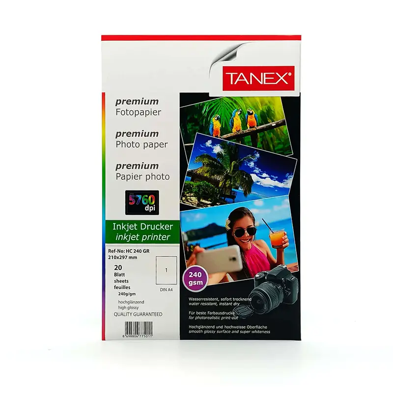 Taneks Fotoğraf Kağıdı 240 Gr. A4 (210mmx297mm) 20 Li Paket