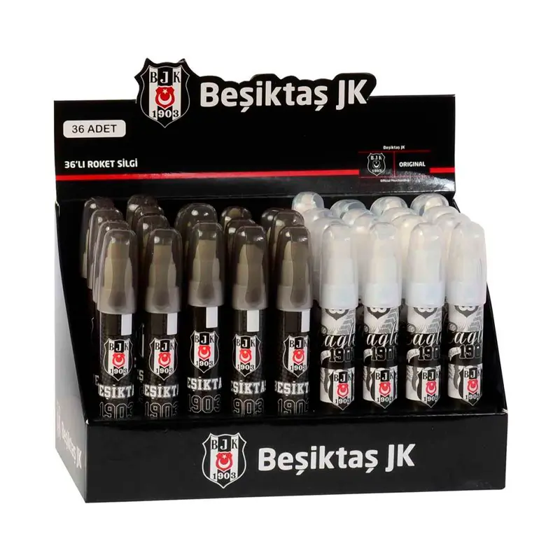 Timon 468092 Beşiktaş Roket Silgi x 36 Lı Stand
