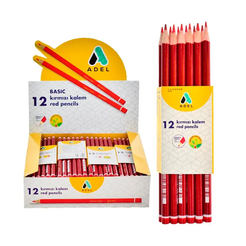 Adel Basic Kırmızı Kopya Kalemi 144 Lü Kutu