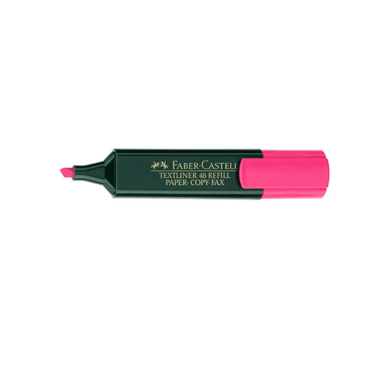 Faber-Castell 1548 Fosforlu Kalem Pembe 10 Lu Kutu