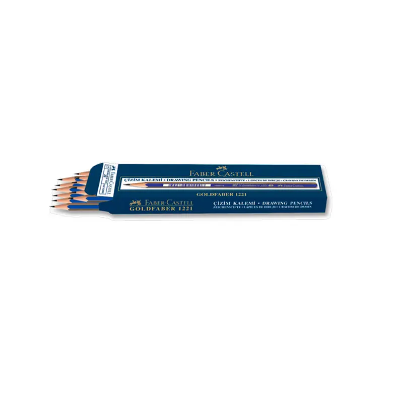 Faber-Castell 1221 Goldfaber Dereceli Kurşun Kalem 7B 12 Li Kutu