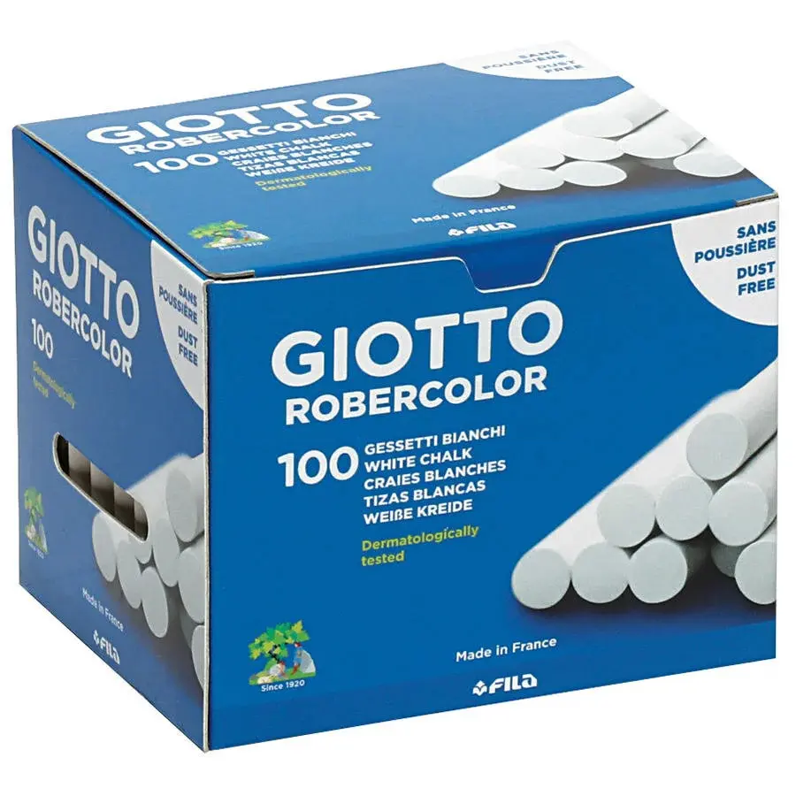 Giotto Robercolor Tozsuz Tebeşir Beyaz 100 Lü Kutu