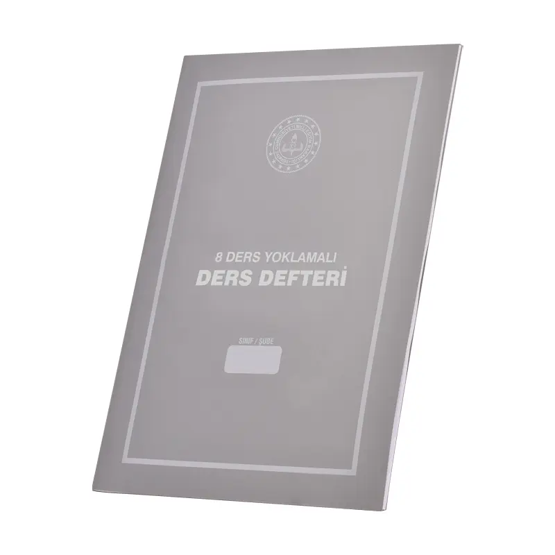 Gülpaş Plastik Kapak 25x35cm 8 Ders Yoklamalı Ders Defteri