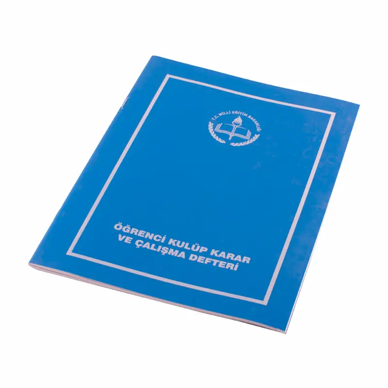 Gülpaş Plastik Kapak 20x28cm Öğrenci Kulüp Karar ve Çalışma Defteri 40 Yaprak
