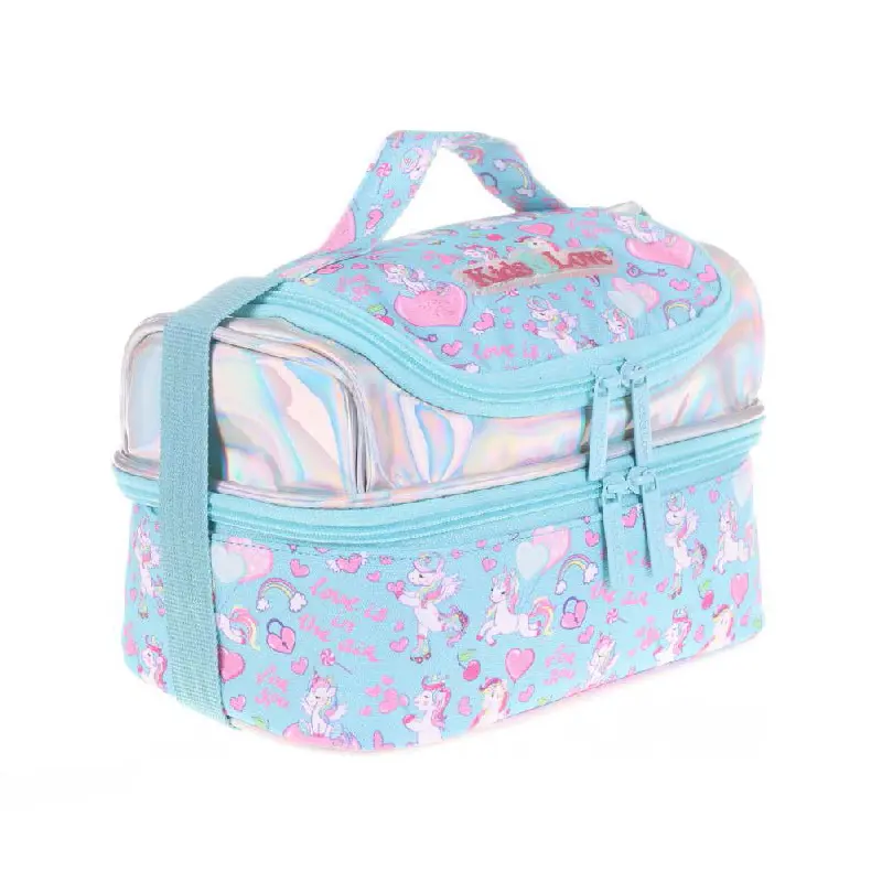 Kaukko L7094 Kids & Love Beslenme Çantası Aynalı - Taşlı Unicorn