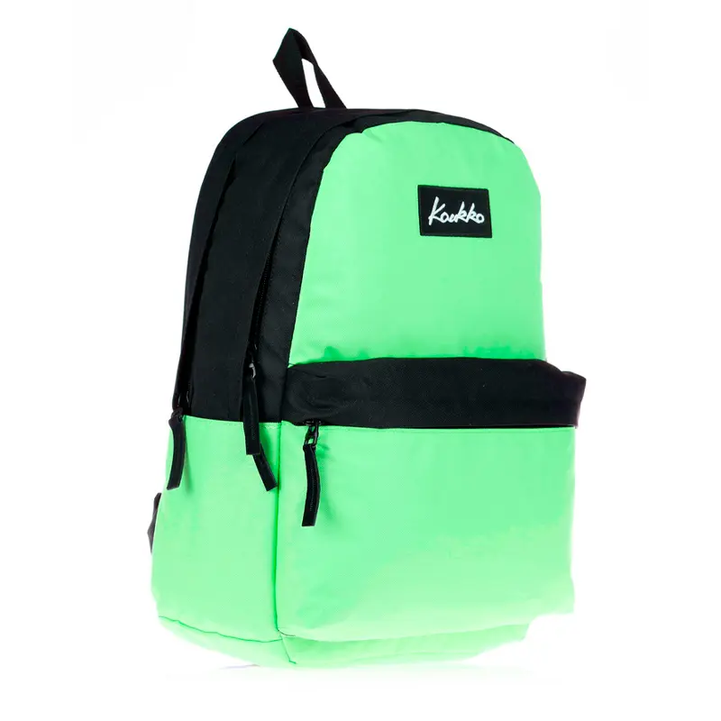 Kaukko K1415 Basic Colors Mint Yeşili - Siyah Okul Sırt Çantası