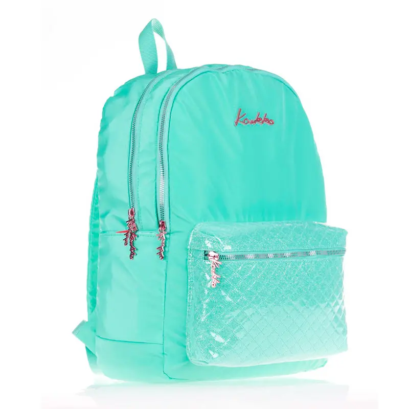 Kaukko K1515 Bright Kapitone Turkuaz Okul Sırt Çantası
