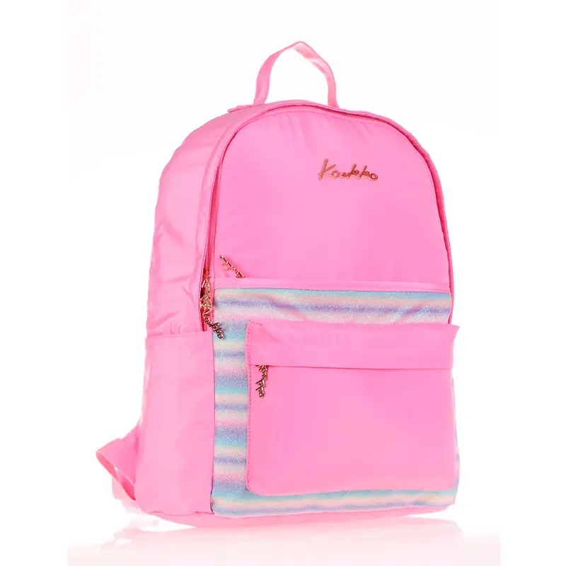 Kaukko K1536 Magical Simli Pembe Okul Sırt Çantası