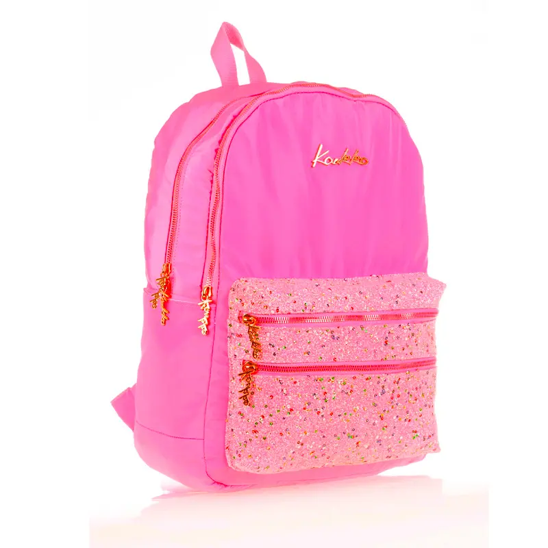 Kaukko K1546 Magic Dreams Taşlı Pullu Pembe Okul Sırt Çantası