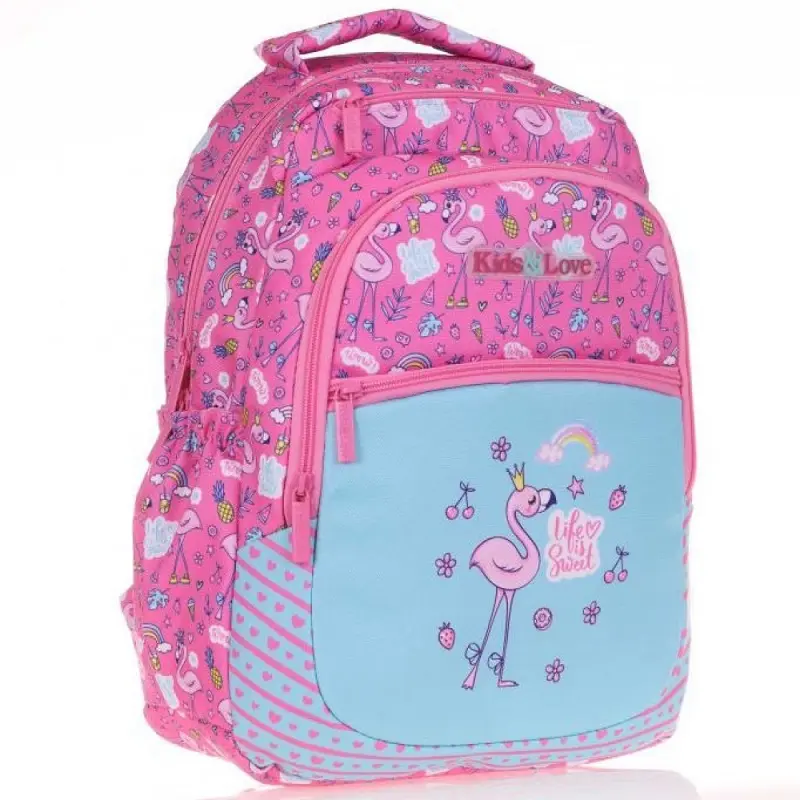 Kids & Love L5107 Paterned Flamingo Okul Sırt Çantası