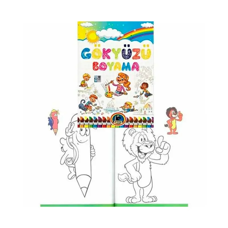 4E Karatay Çocuk Yayınları Örnekli Renkli Gökyüzü Boyama 128 Sayfa