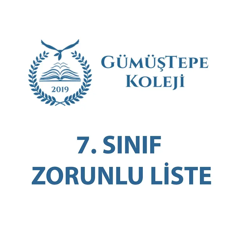 GÜMÜŞTEPE KOLEJİ 7. SINIF SABİT KIRTASİYE LİSTESİ