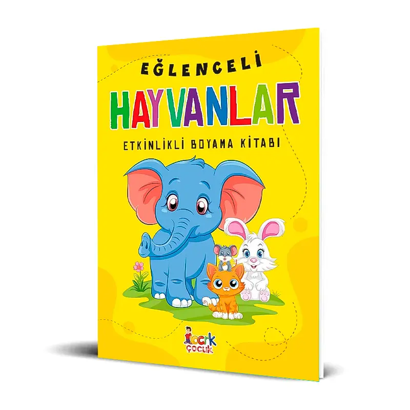 Bıcırık Yayınları Eğlenceli Hayvanlar Etkinlikli Boyama Kitabı 96 Sayfa