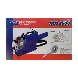 Kraf MX-6600 Etiket Makinesi 10 Hane İki Satır Mavi
