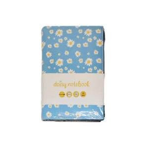 Liz Daisy Papatya Desen Kapak Fermuarlı Defter 14x20cm 70 Gr. 96 Yaprak Çizgili