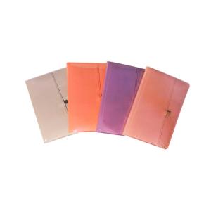 Liz SFT7128 Suni Deri Soft Kapak Yandan Cepli Defter 13x21cm 70 Gr. 112 Yaprak Çizgili