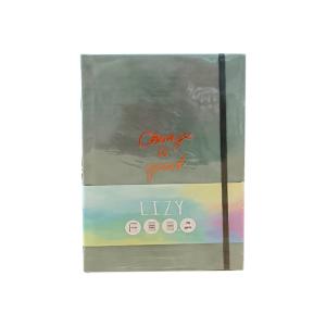 Liz Velur Desen Suni Deri Kapak Defter 17x24cm 70 Gr. 168 Yaprak Çizgili