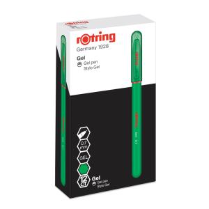 Rotring Jel Mürekkepli Roller Kalem 0.7mm Yeşil 12 Li Kutu