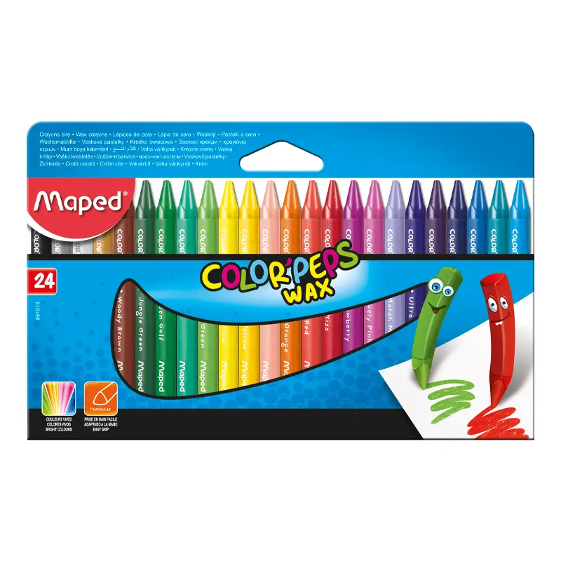 Maped Color Peps Wax Crayon Mum Boya 24 Renk